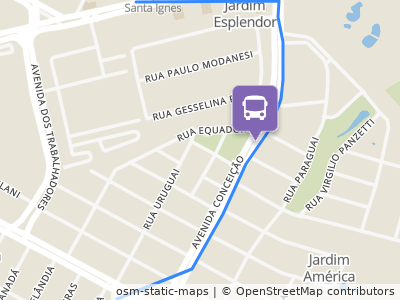 Mapa da parada