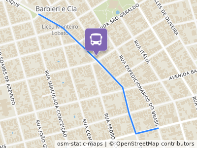 Mapa da parada