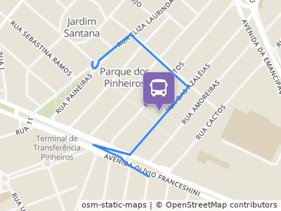 Mapa da parada