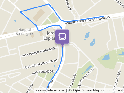 Mapa da parada