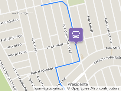 Mapa da parada