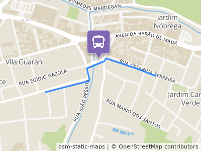 Mapa da parada