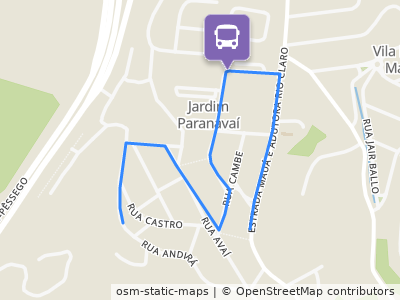 Mapa da parada