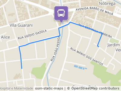 Mapa da parada