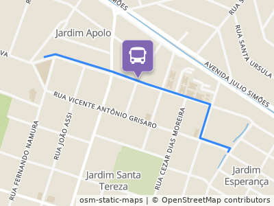 Mapa da parada