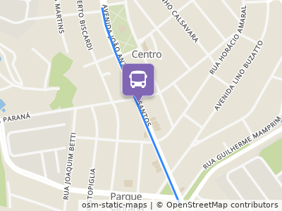 Mapa da parada