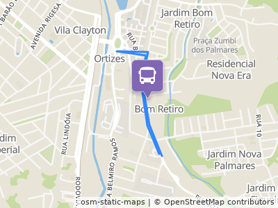 Mapa da parada