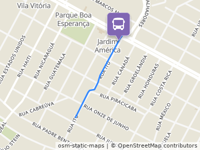 Mapa da parada
