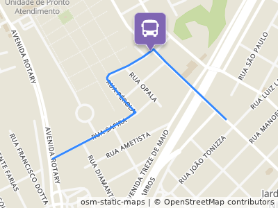 Mapa da parada