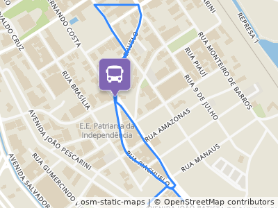Mapa da parada