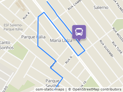 Mapa da parada