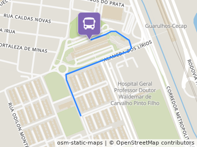 Mapa da parada