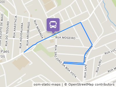 Mapa da parada