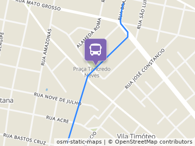 Mapa da parada