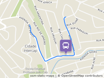 Mapa da parada