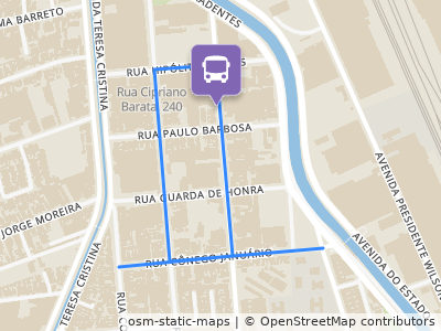 Mapa da parada