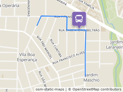 Mapa da parada