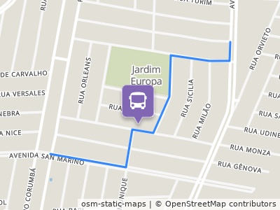 Mapa da parada