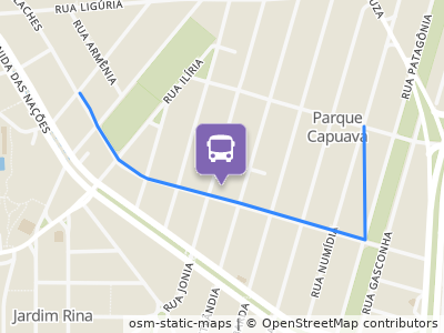 Mapa da parada