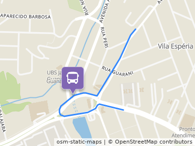 Mapa da parada