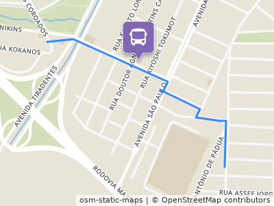 Mapa da parada