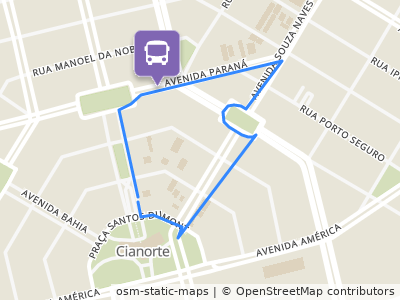 Mapa da parada