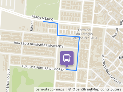 Mapa da parada