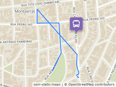 Mapa da parada