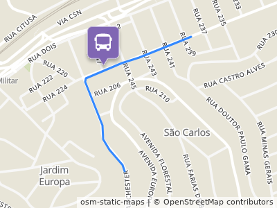 Mapa da parada