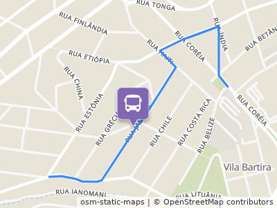 Mapa da parada