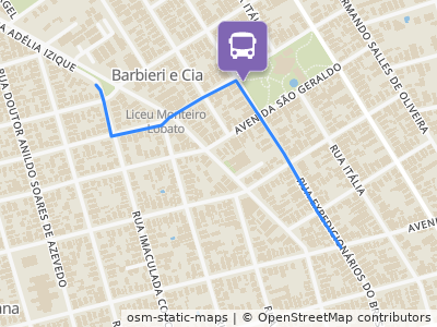 Mapa da parada