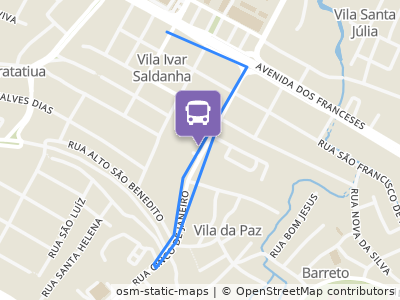 Mapa da parada