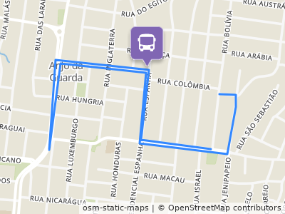 Mapa da parada