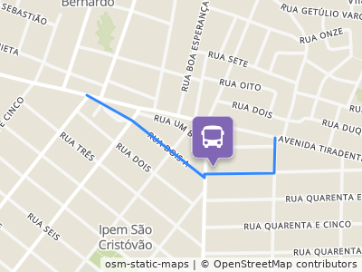 Mapa da parada