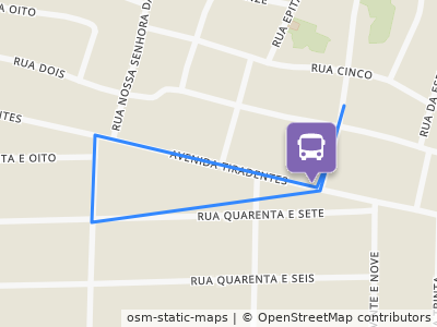 Mapa da parada