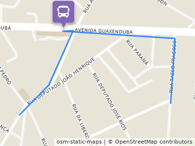 Mapa da parada