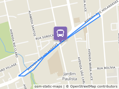 Mapa da parada