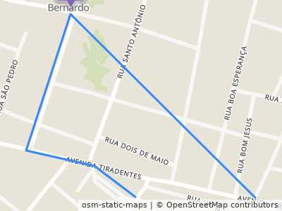Mapa da parada