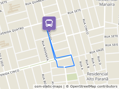 Mapa da parada