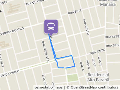 Mapa da parada