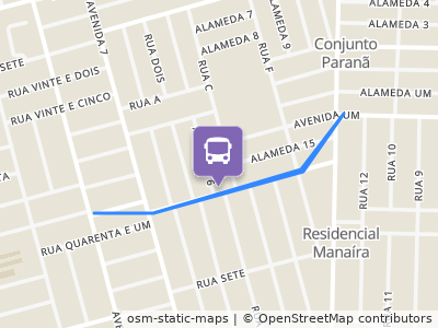 Mapa da parada