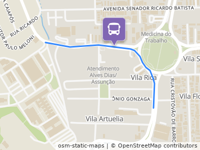 Mapa da parada