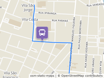 Mapa da parada