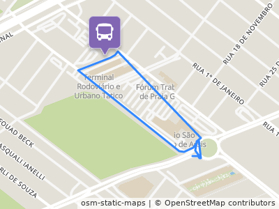 Mapa da parada