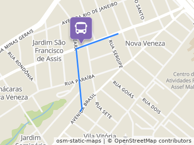 Mapa da parada