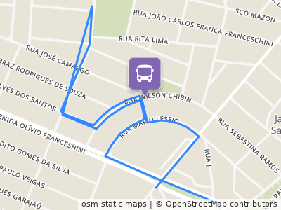 Mapa da parada