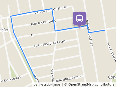 Mapa da parada