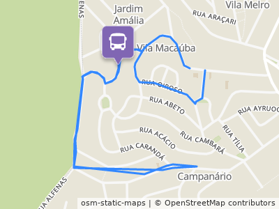 Mapa da parada