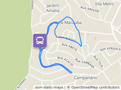 Mapa da parada