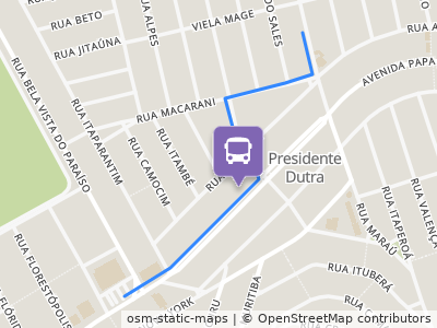 Mapa da parada